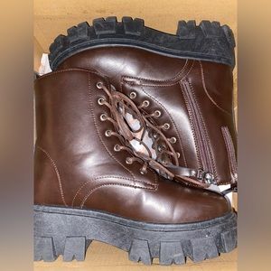 Brown Platform Boots